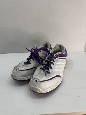 Womens Brunswick Bowling Shoes White and Purple Size 9.5